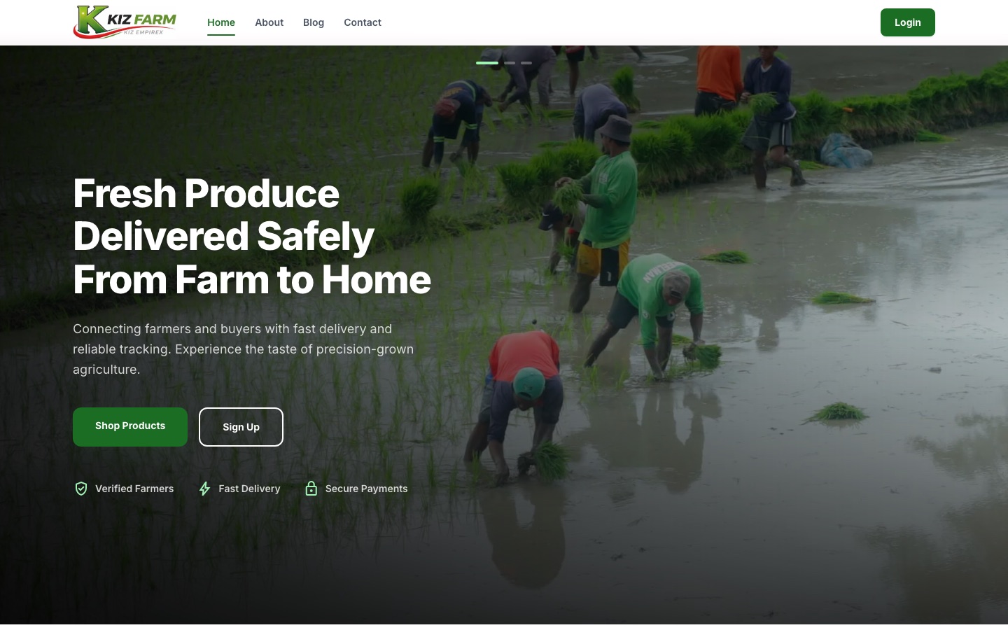 KizFarm — fresh produce delivered from farm to home
